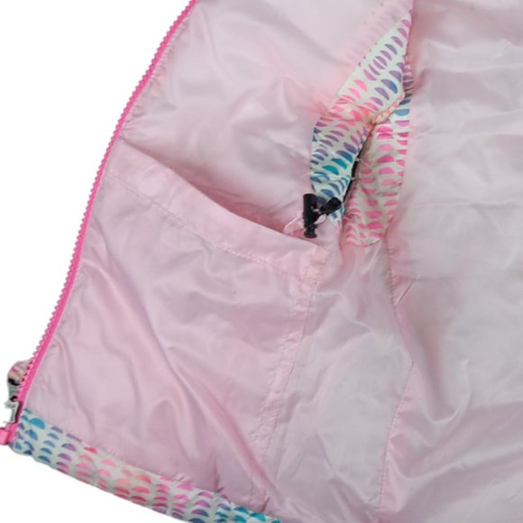 LANDS' END Multi Pastel Print Puffer Vest  Sz XXS - Picture 4 of 8